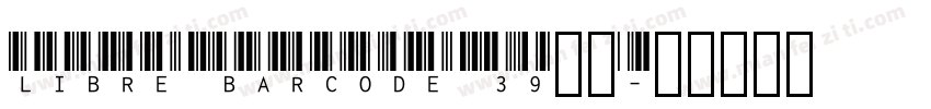 libre barcode 39字体字体转换